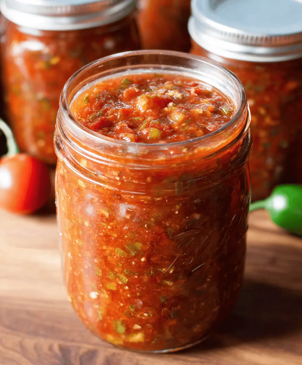 Easy Homemade Salsa Recipe for Canning