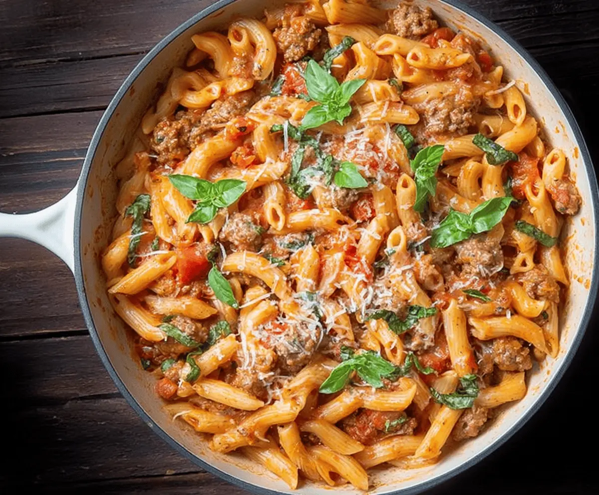 Creamy Sausage Pasta One-Pot Meal