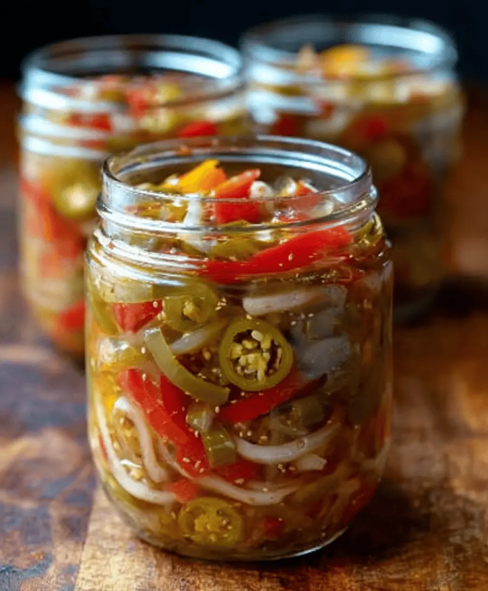 Tangy Pickled Pepper and Onion Relish Recipe
