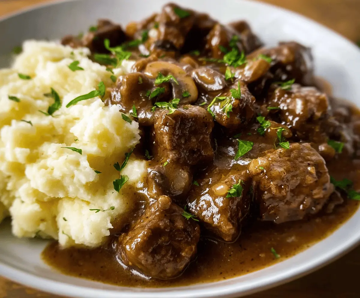 Easy Beef Tips and Gravy Recipe