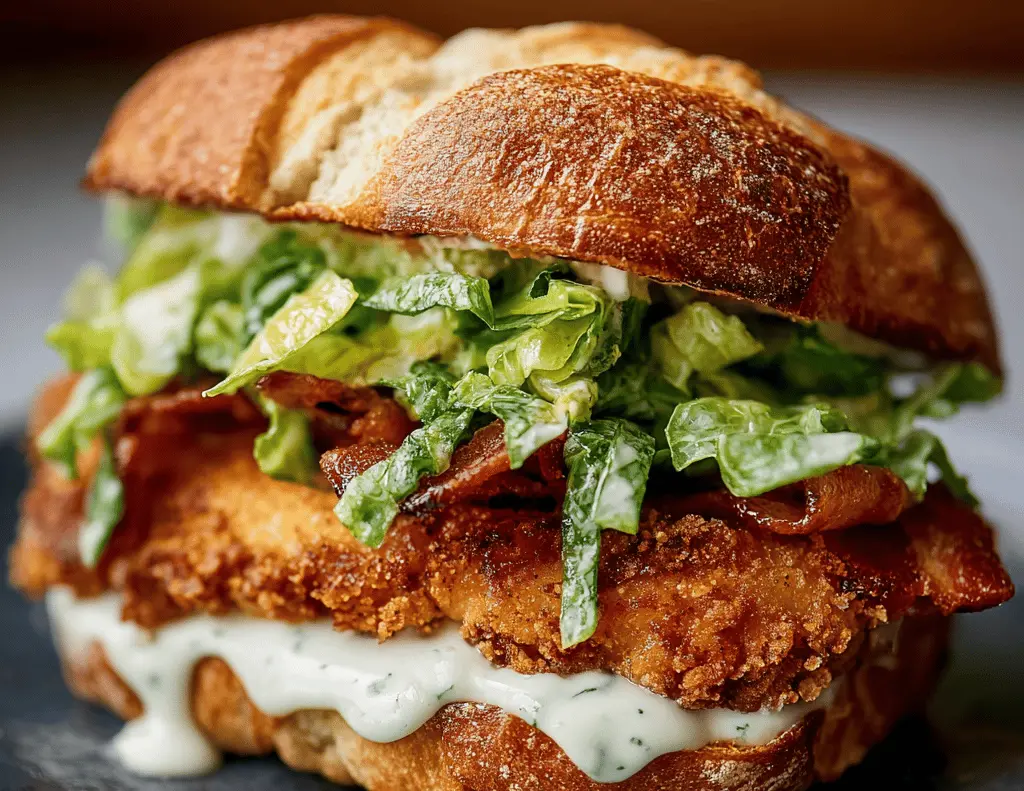 Crispy Chicken Caesar Sandwich Recipe