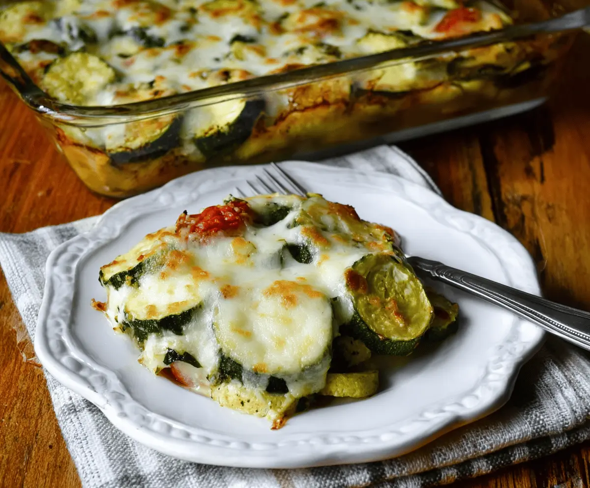Easy Low Carb Zucchini Bake Gluten Free Recipe