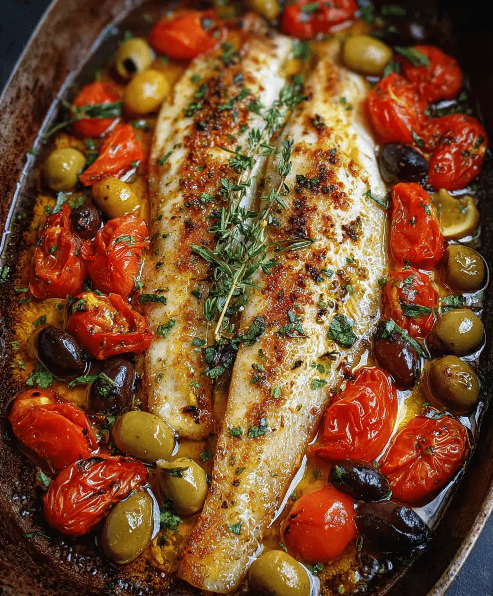 Easy Mediterranean Baked Fish Recipe for Dinner