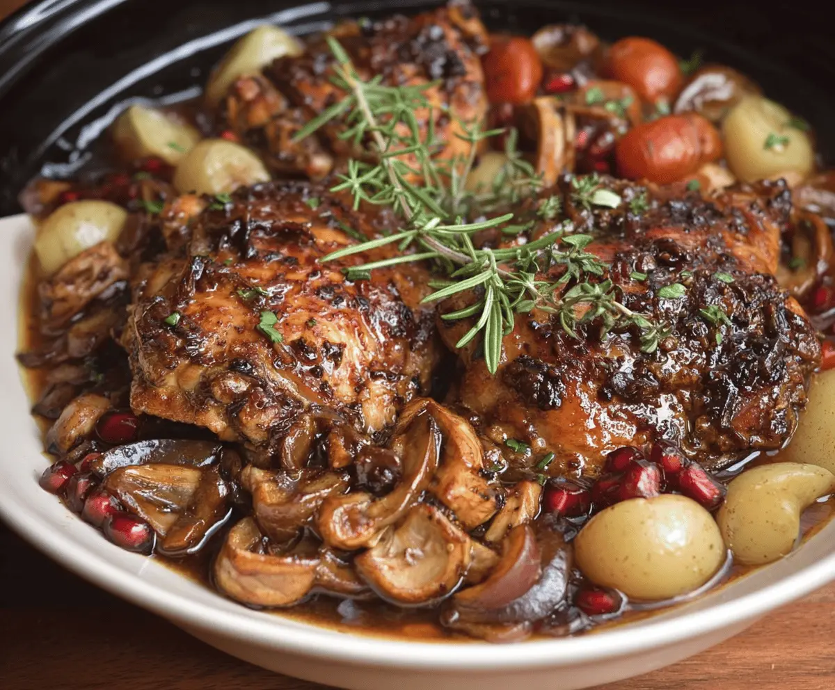 Easy Slow Cooker Balsamic Chicken Recipe