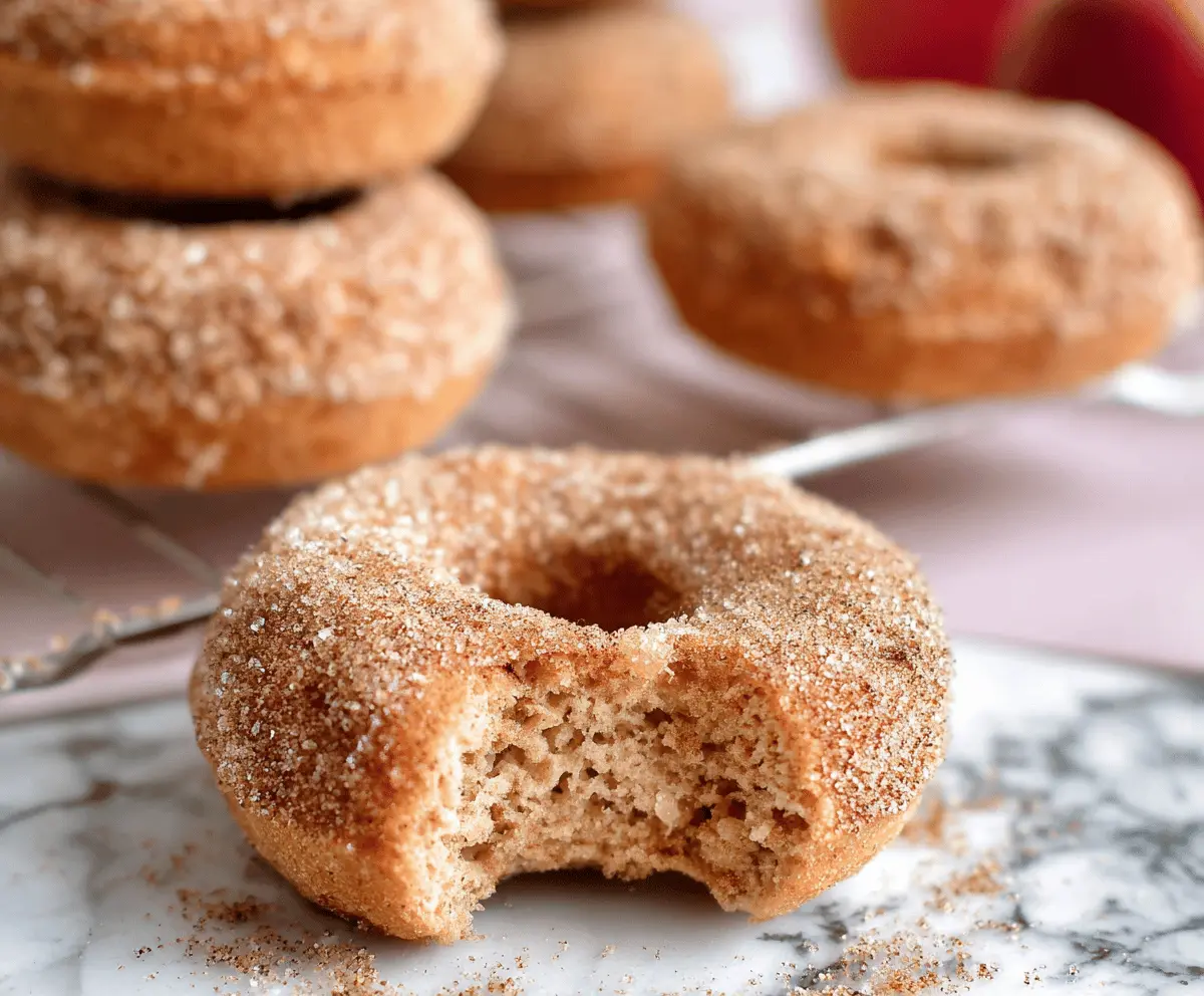 Easy Baked Cinnamon Apple Donuts Recipe