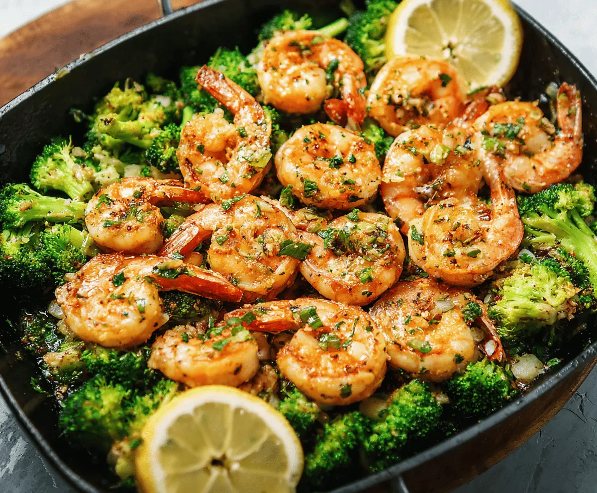 Easy Garlic Butter Shrimp and Broccoli Recipe
