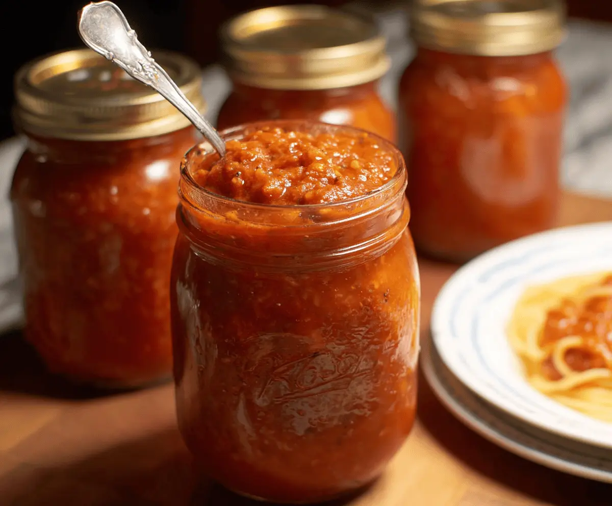 Easy Homemade Spaghetti Sauce for Canning