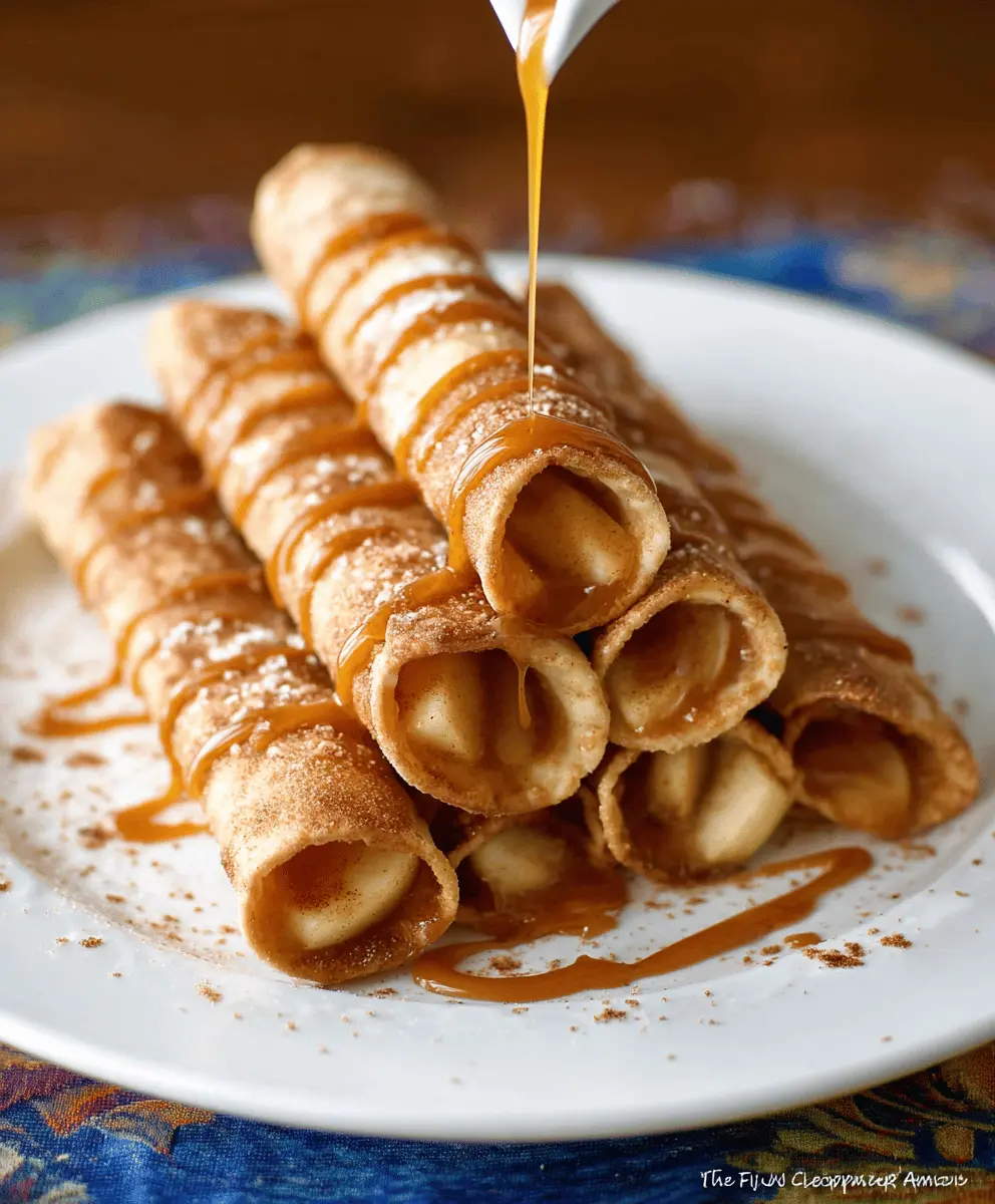 Easy Caramel Apple Taquitos Recipe
