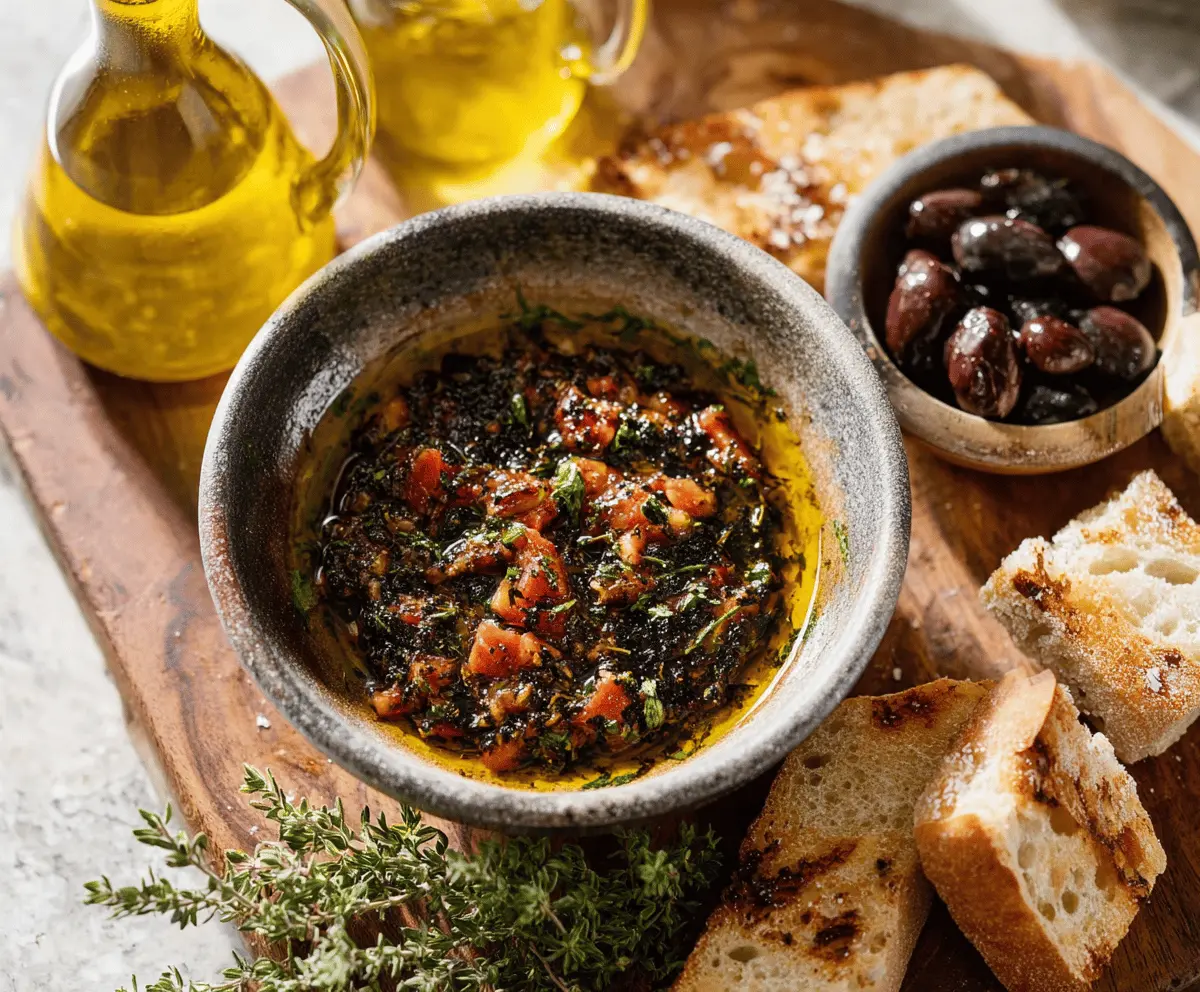 Easy Mediterranean Olive Oil Dip Recipe