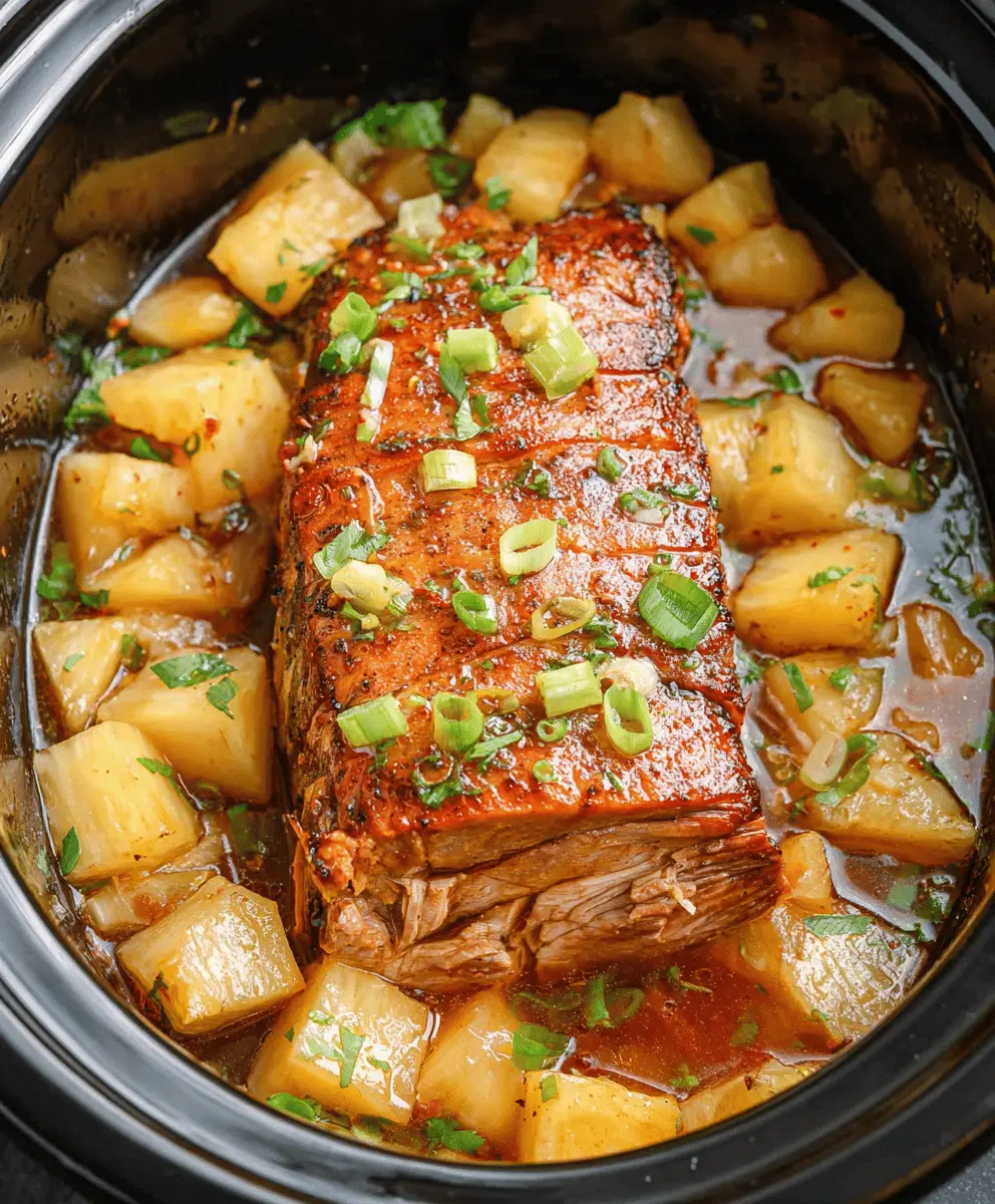 Easy Slow Cooker Pineapple Pork Loin Recipe