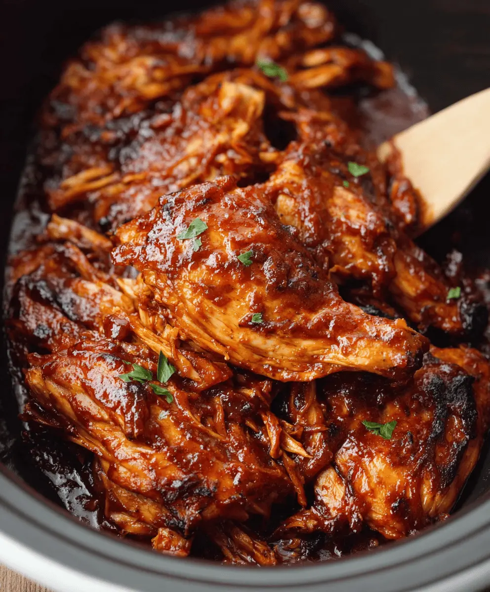 Easy Crockpot BBQ Chicken Recipe