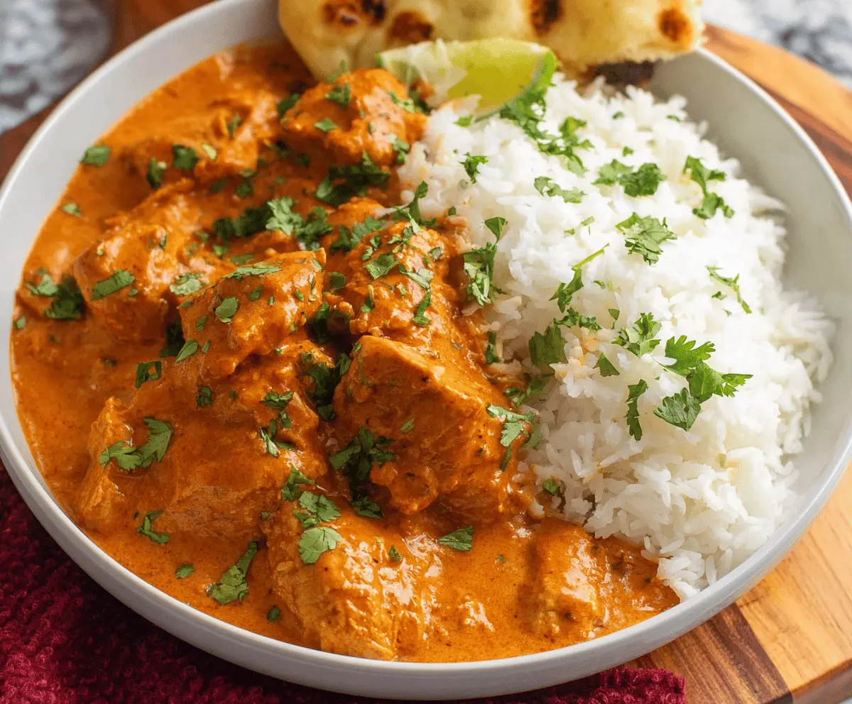 Easy Slow Cooker Butter Chicken Recipe