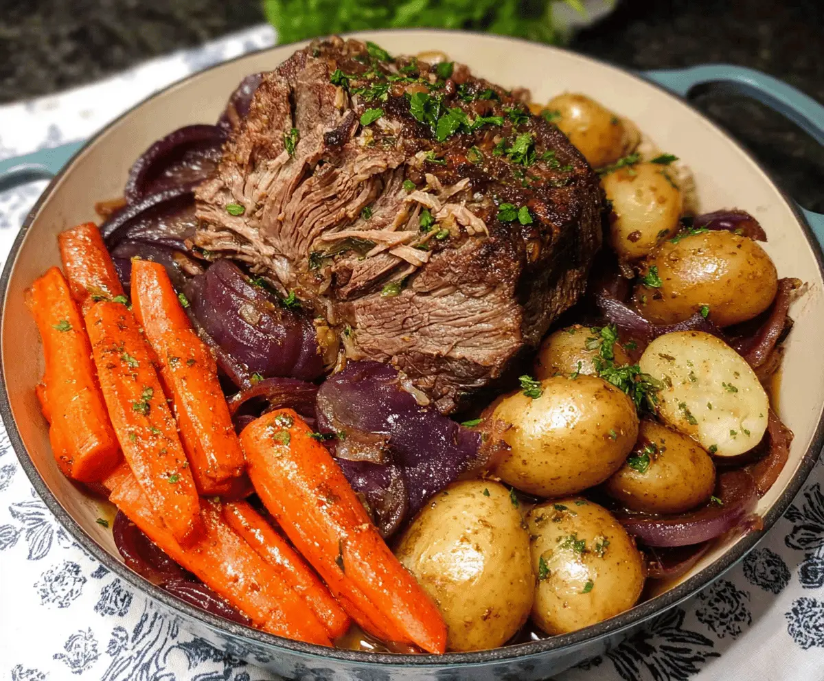 Classic German Pot Roast with Savory Flavors