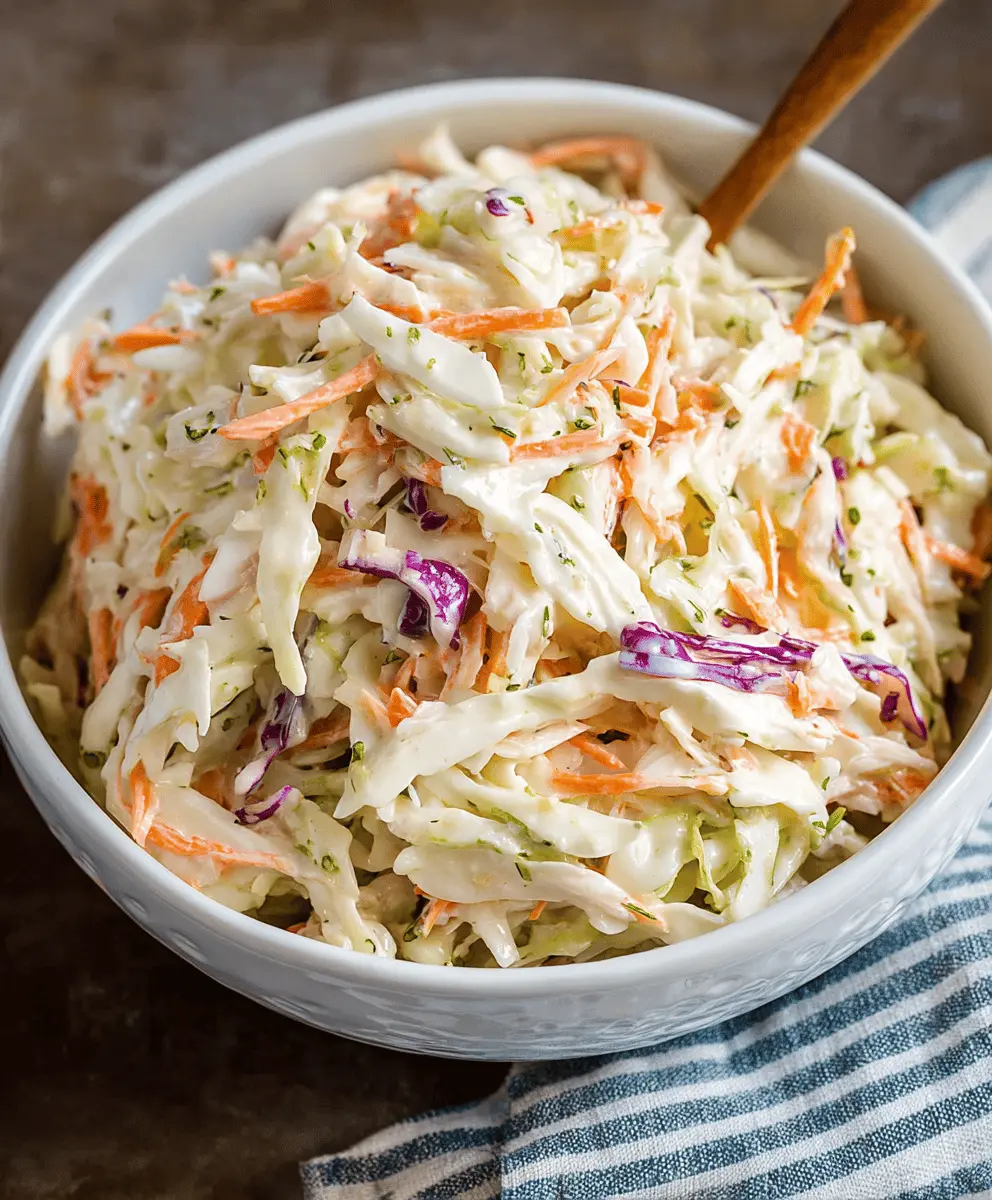 Easy Creamy Coleslaw Recipe Perfect for Pulled Pork