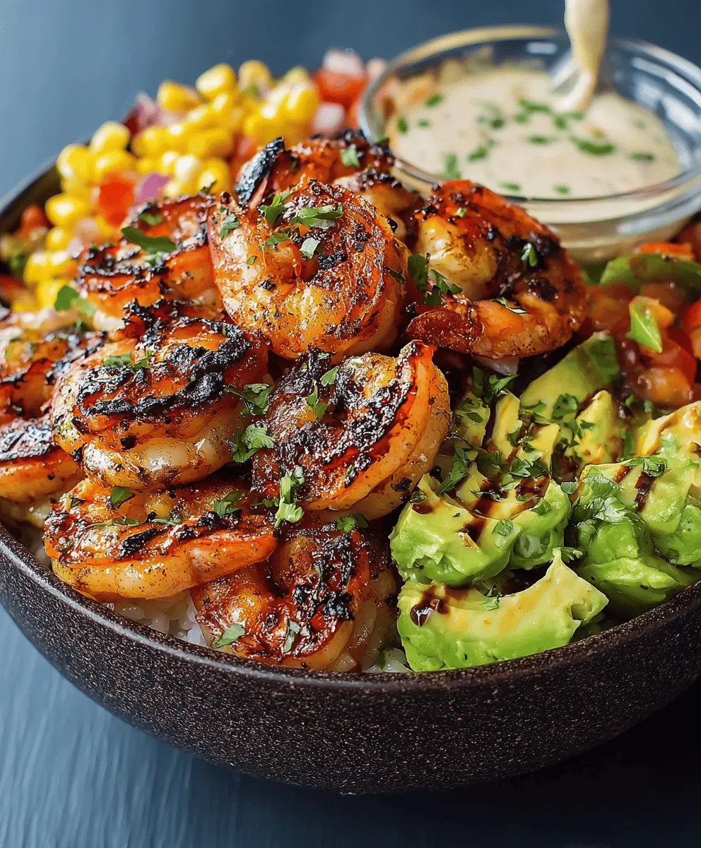Easy Grilled Shrimp Bowl with Fresh Veggies