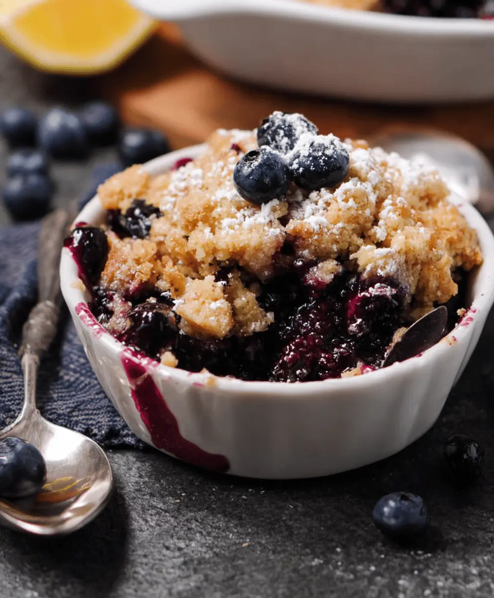 Easy Blueberry Muffin Cobbler Recipe