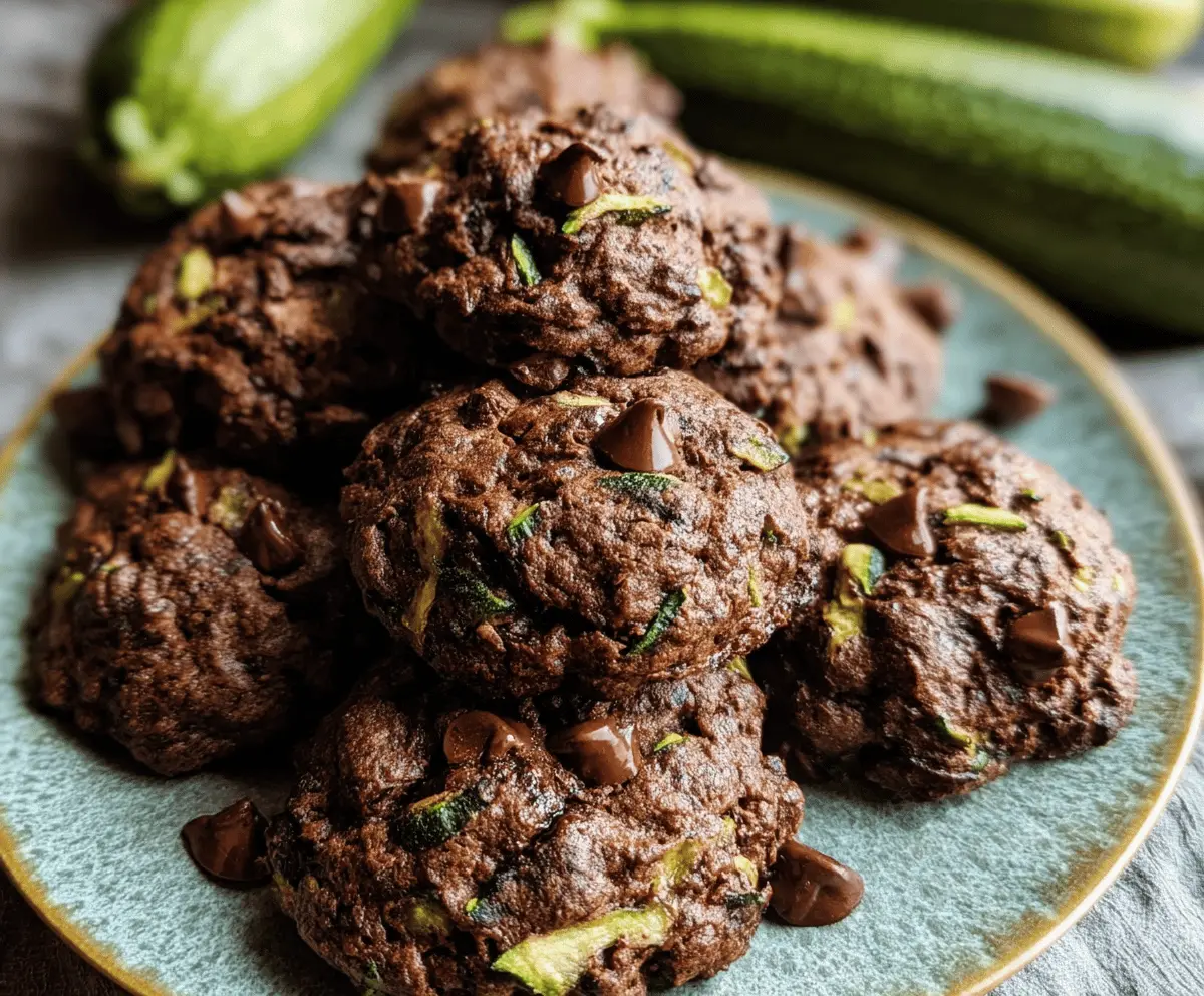 Moist Chocolate Zucchini Cookies Recipe