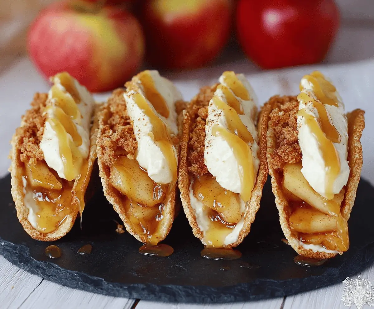 Apple Pie Cheesecake Tacos