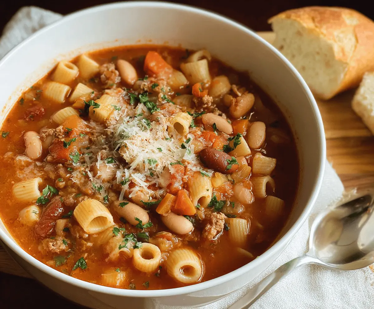 Authentic Italian Pasta Fagioli Recipe