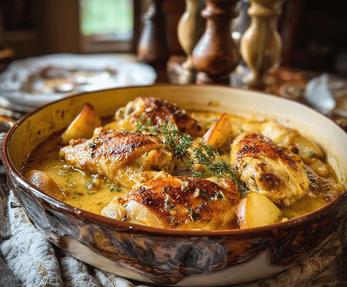 Chicken Normandy or French Apple Cider Chicken