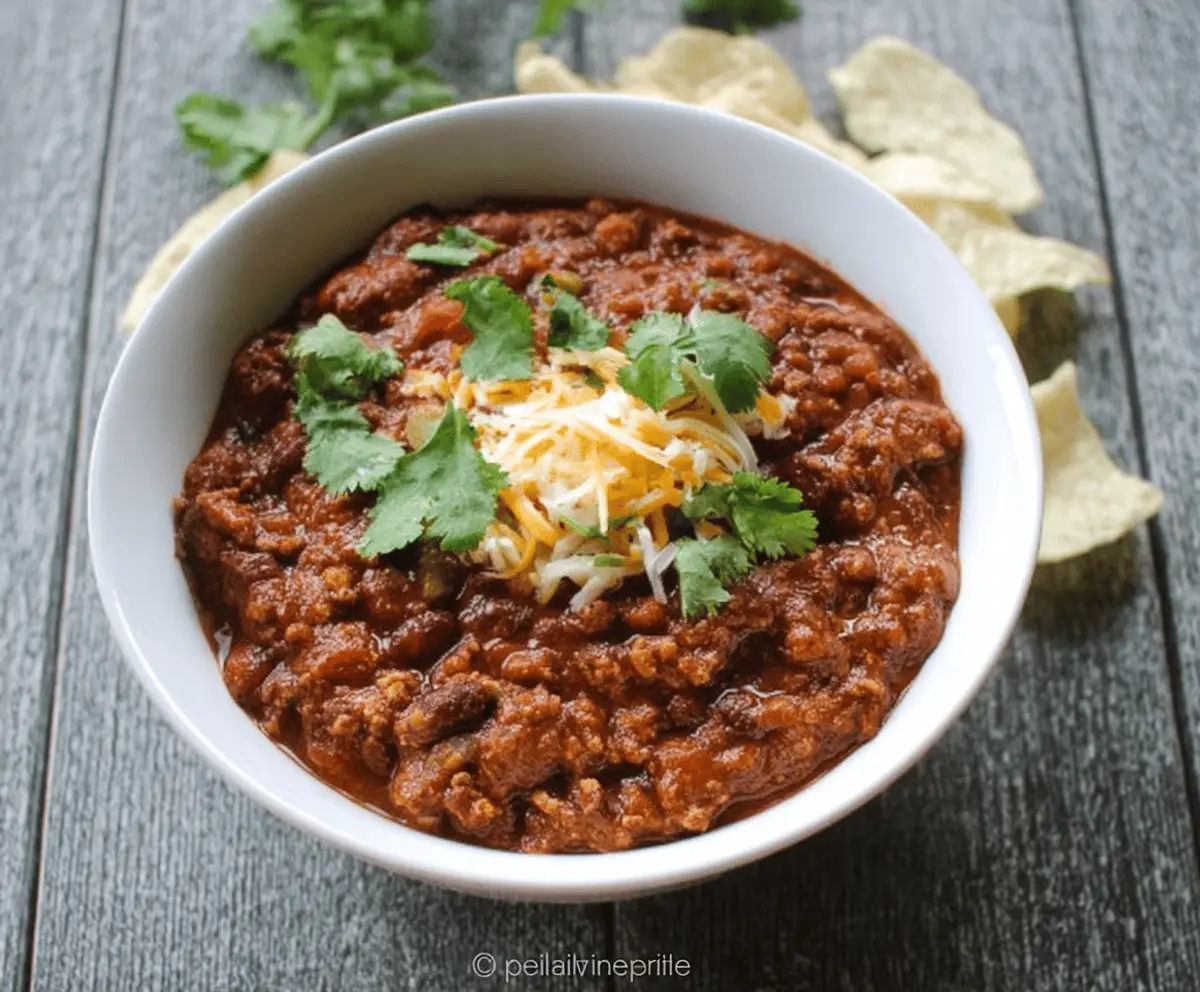 Easy Weeknight Chili