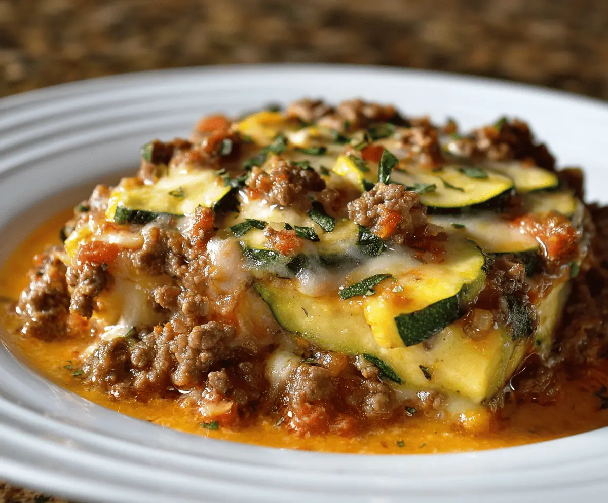 Ground Beef Zucchini Casserole Recipe