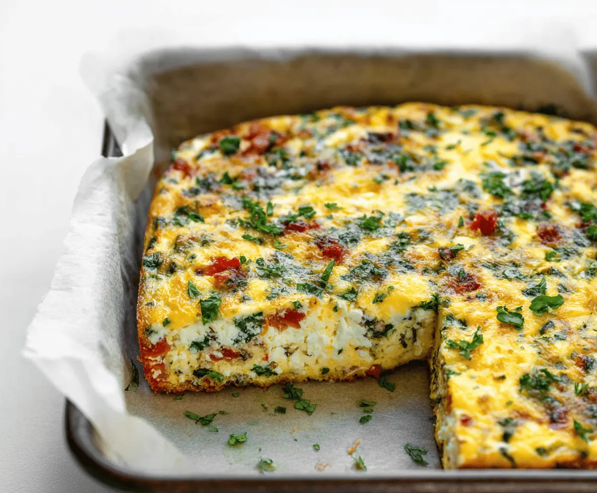Meal Prep Cottage Cheese Egg Bake
