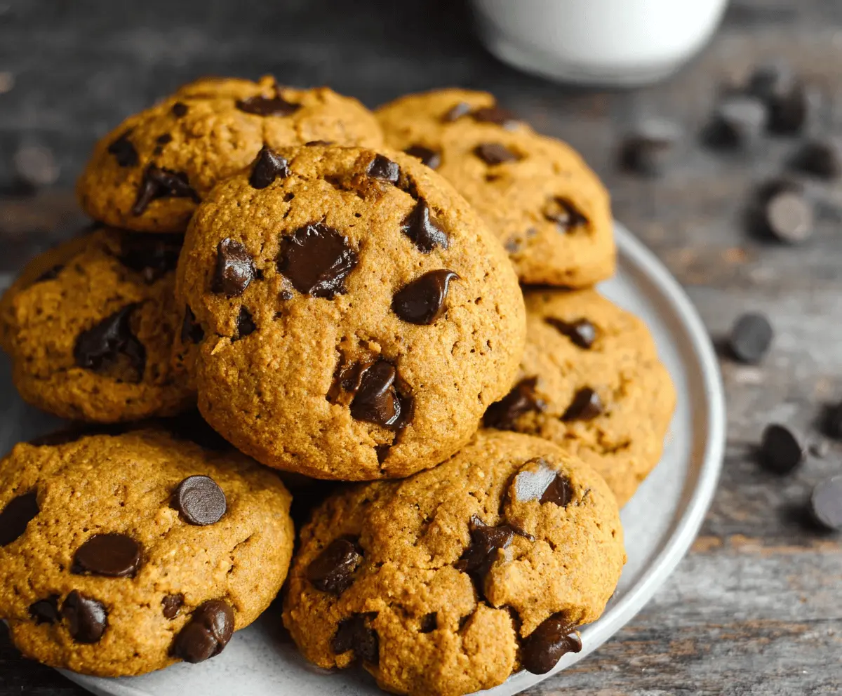 Pumpkin Chocolate Chip Cookies