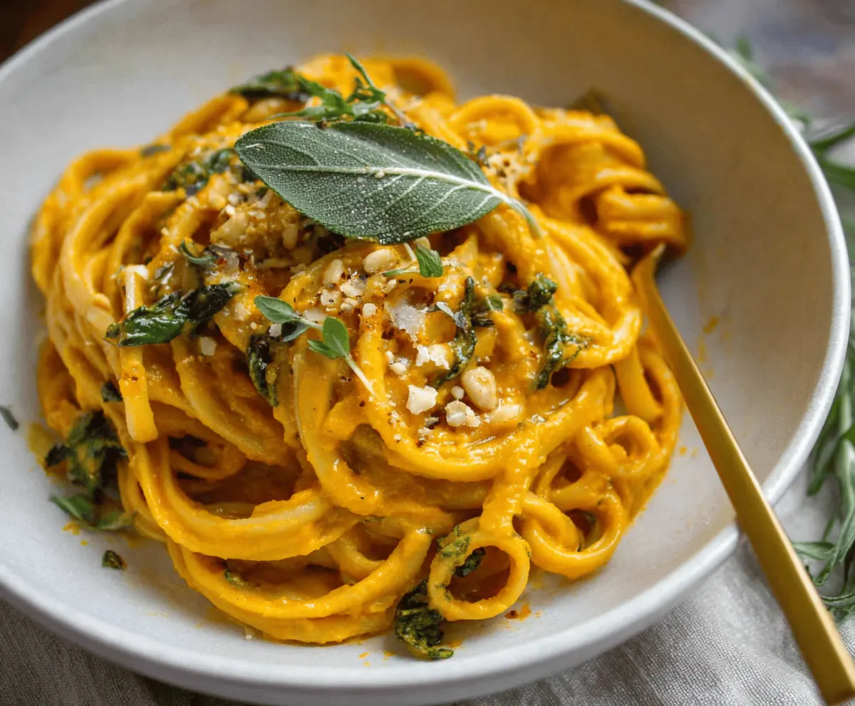 Pumpkin Puree Pasta Sauce