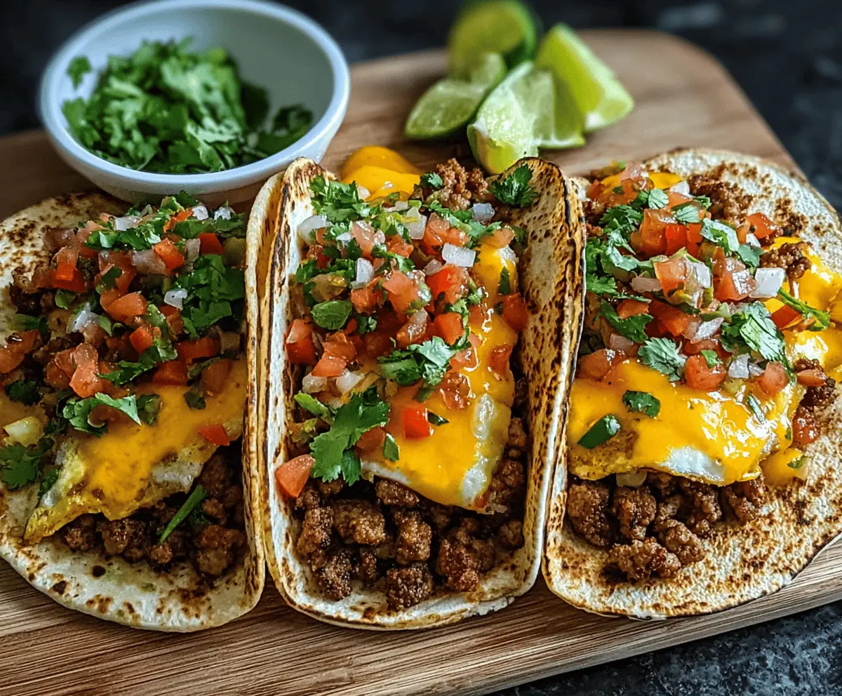 Simple Baked Breakfast Tacos
