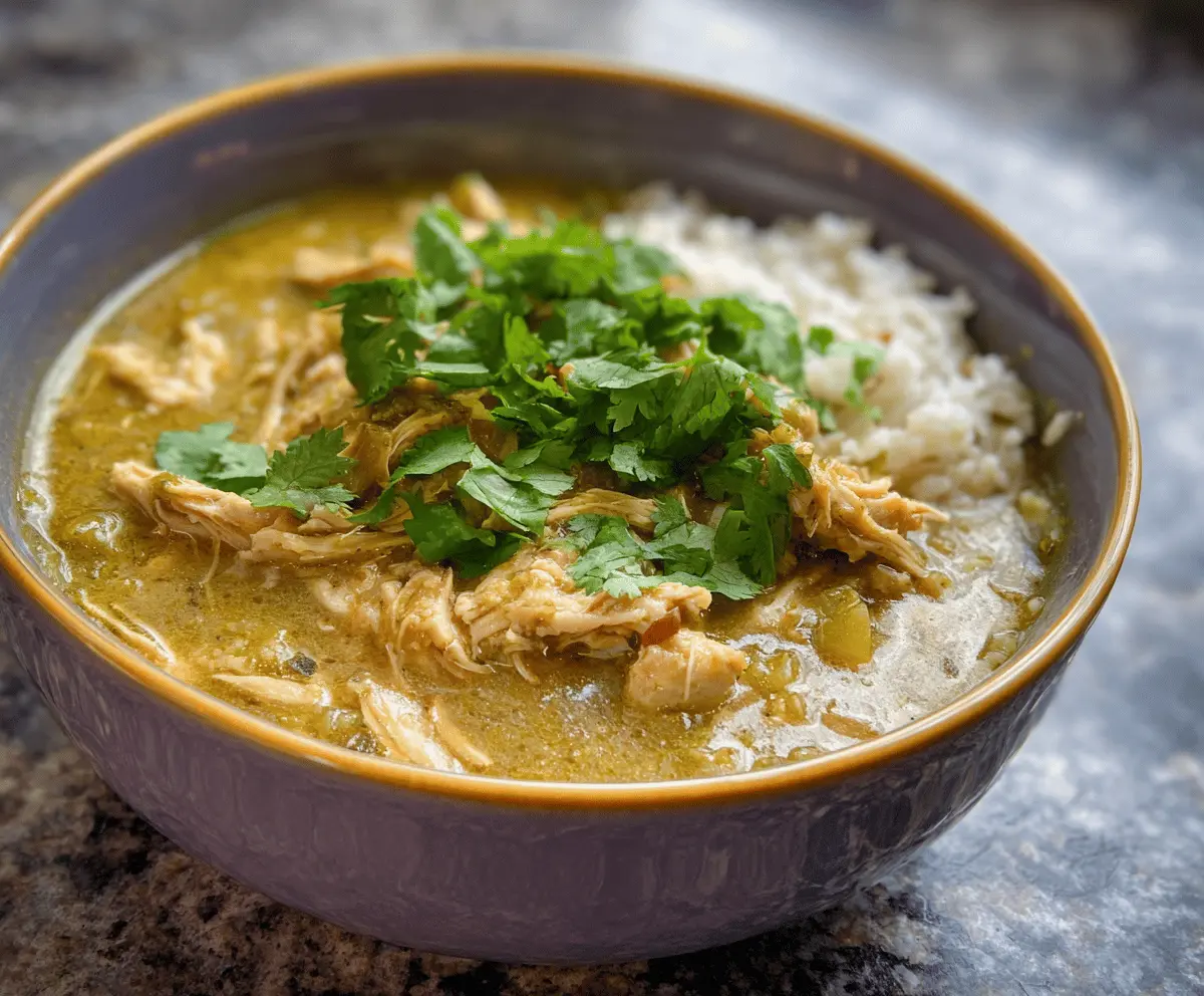 Slow Cooker Chicken Chili Verde