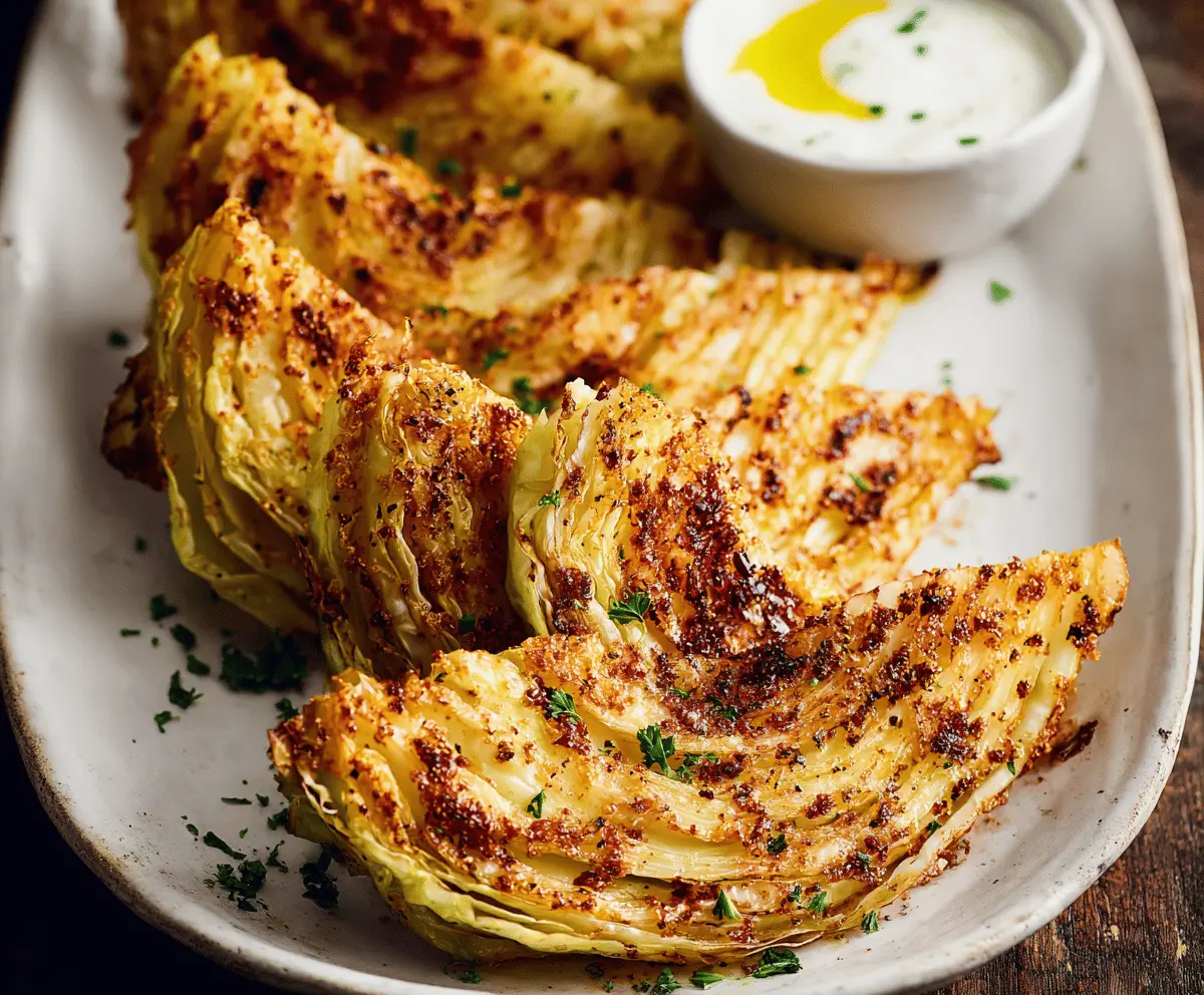 Air Fryer Cabbage Wedges