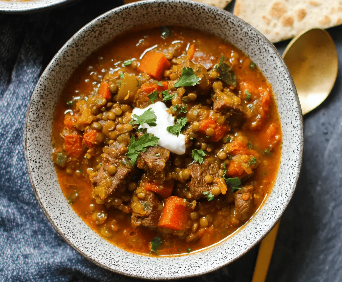 Beef and Lentil Stew