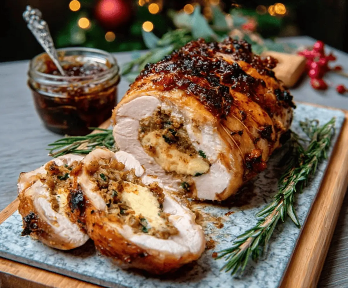 Best Christmas Stuffed Turkey Breast