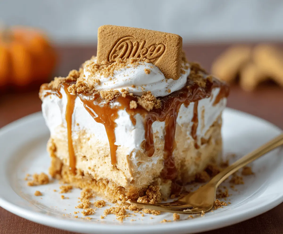 Biscoff Poke Cake Recipe