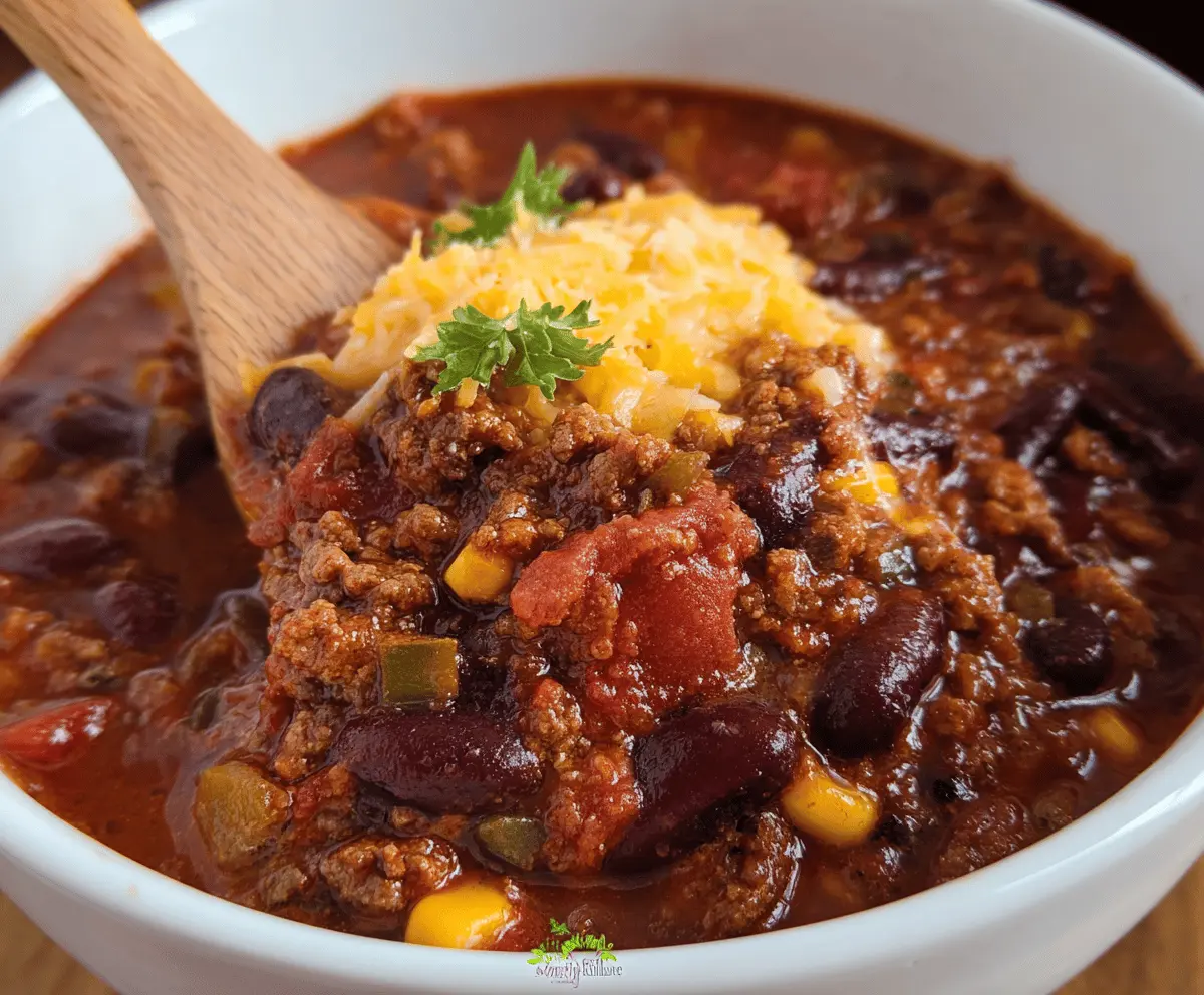 Crockpot Smoky Cowboy Soup With Ground Beef & Veggies