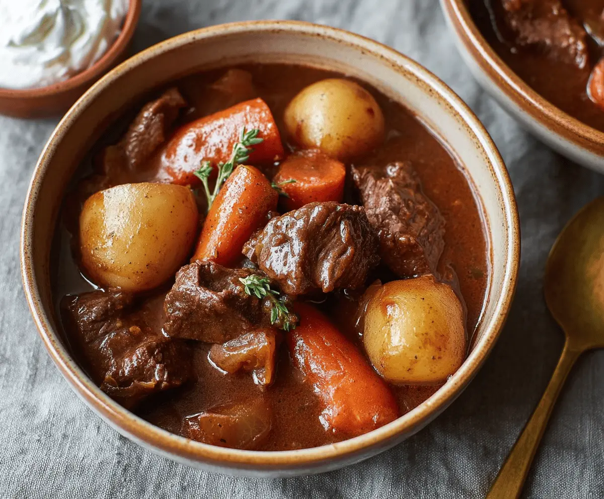 Instant Pot Chocolate Stout Beef Stew