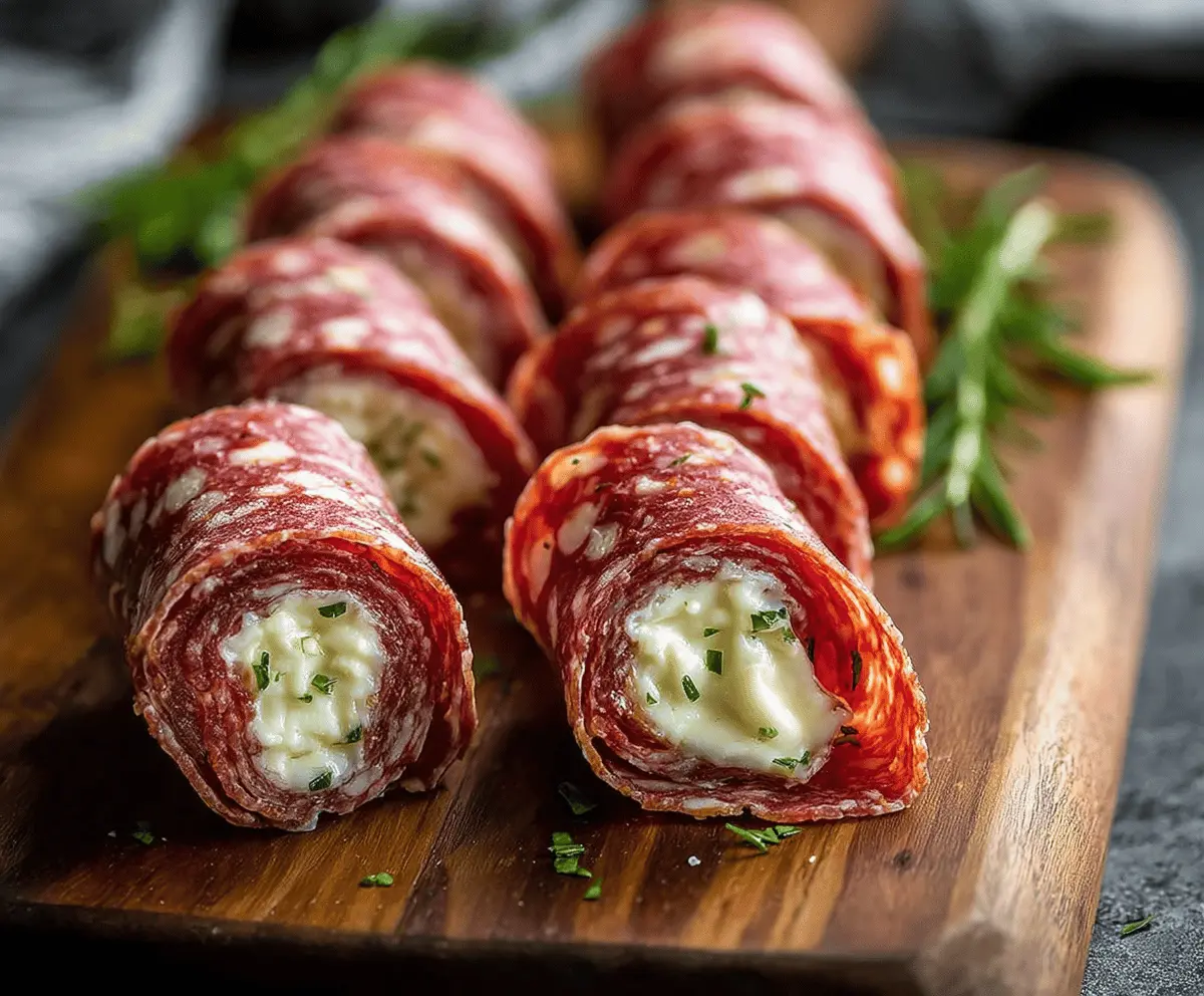 Irresistible Keto Salami Roll-Ups for Easy Snacking