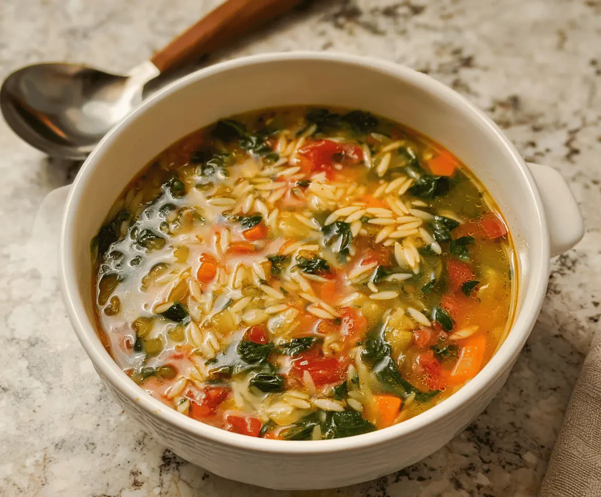 Mediterranean Orzo Soup