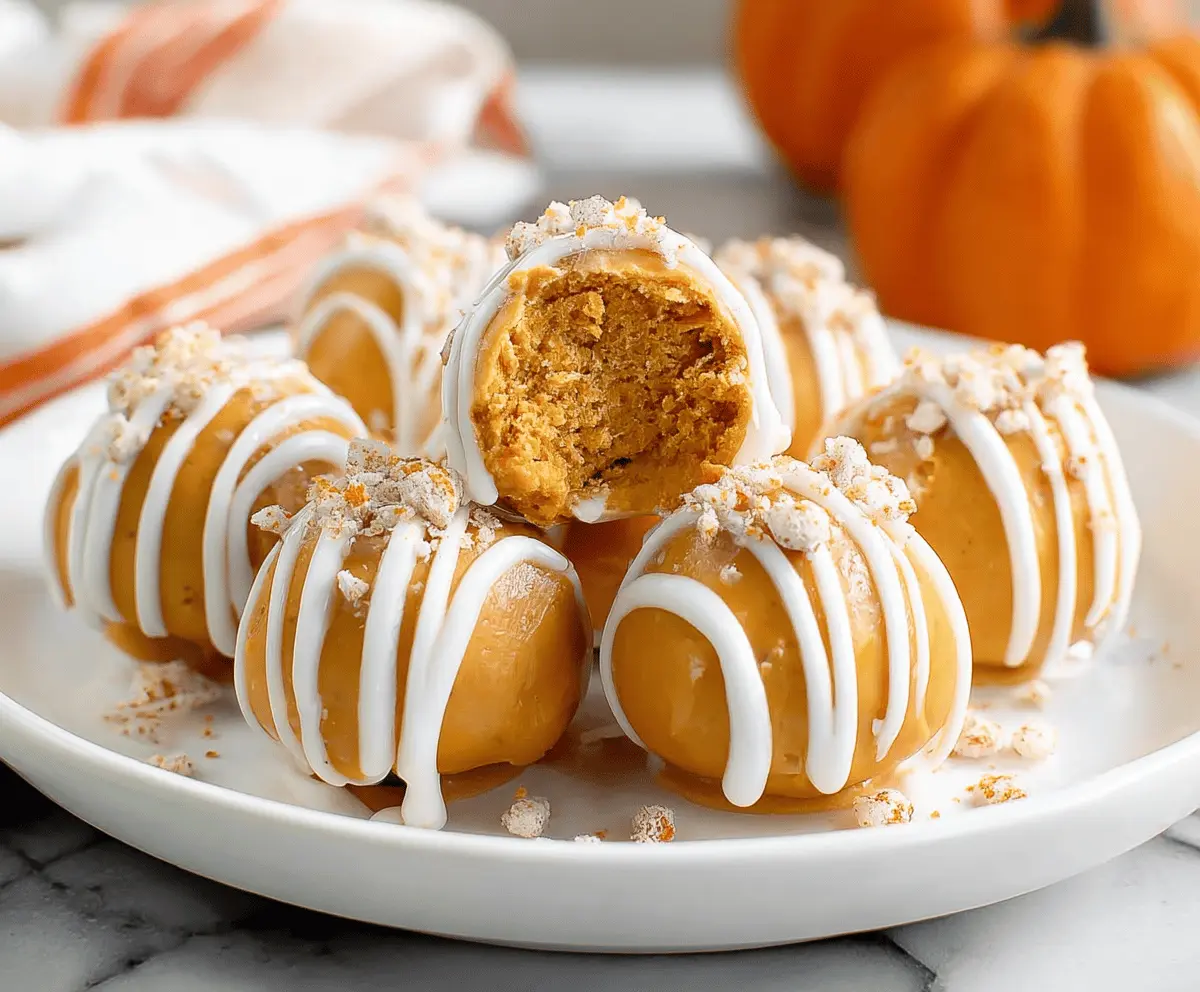 No Bake Pumpkin Cheesecake Balls 