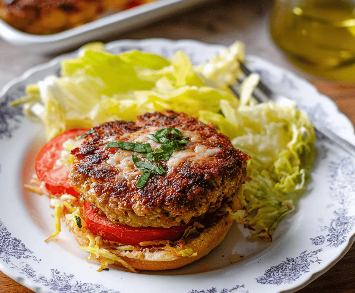 Oven-Baked Cabbage Burgers