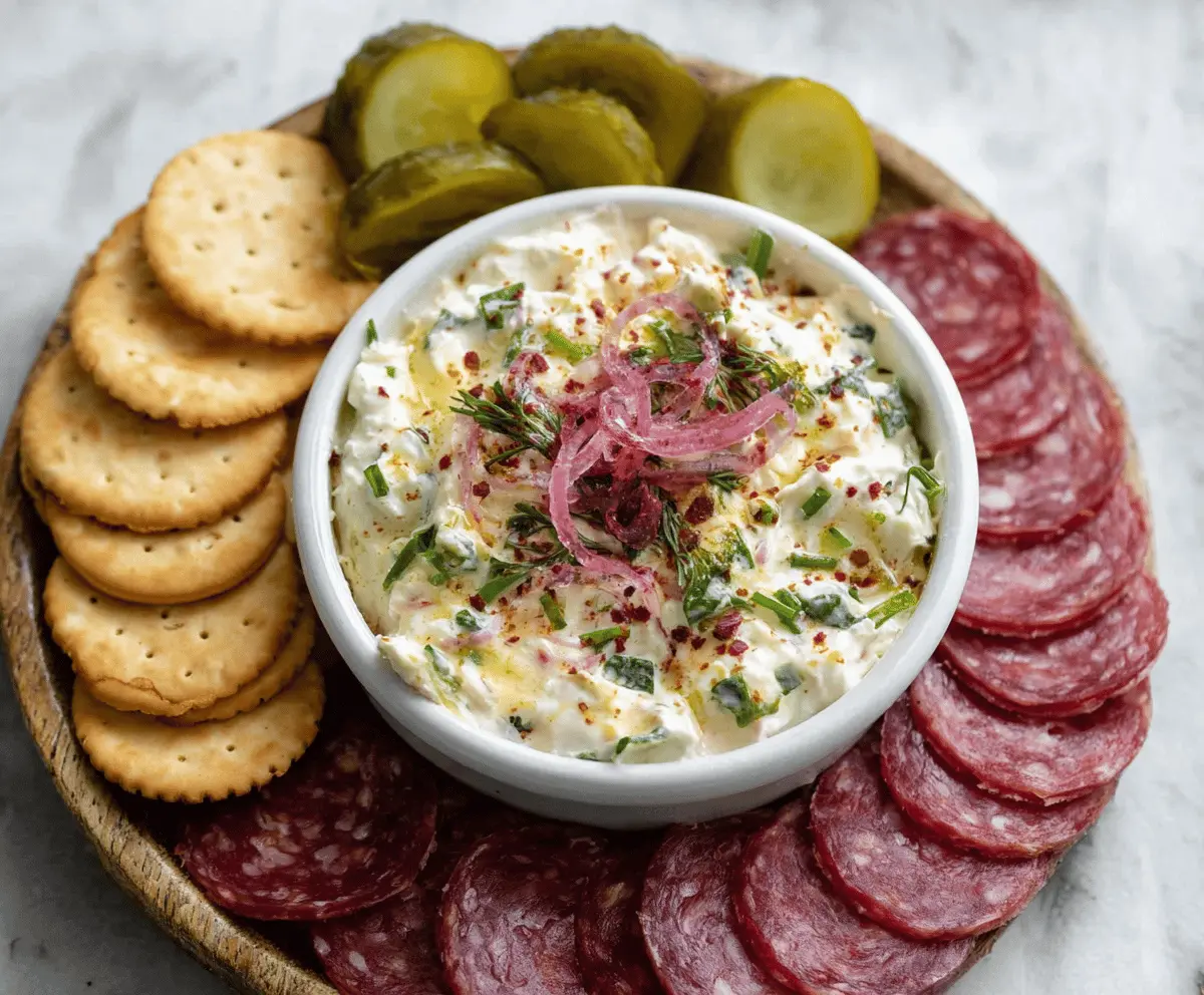 Salami Pickle Dip