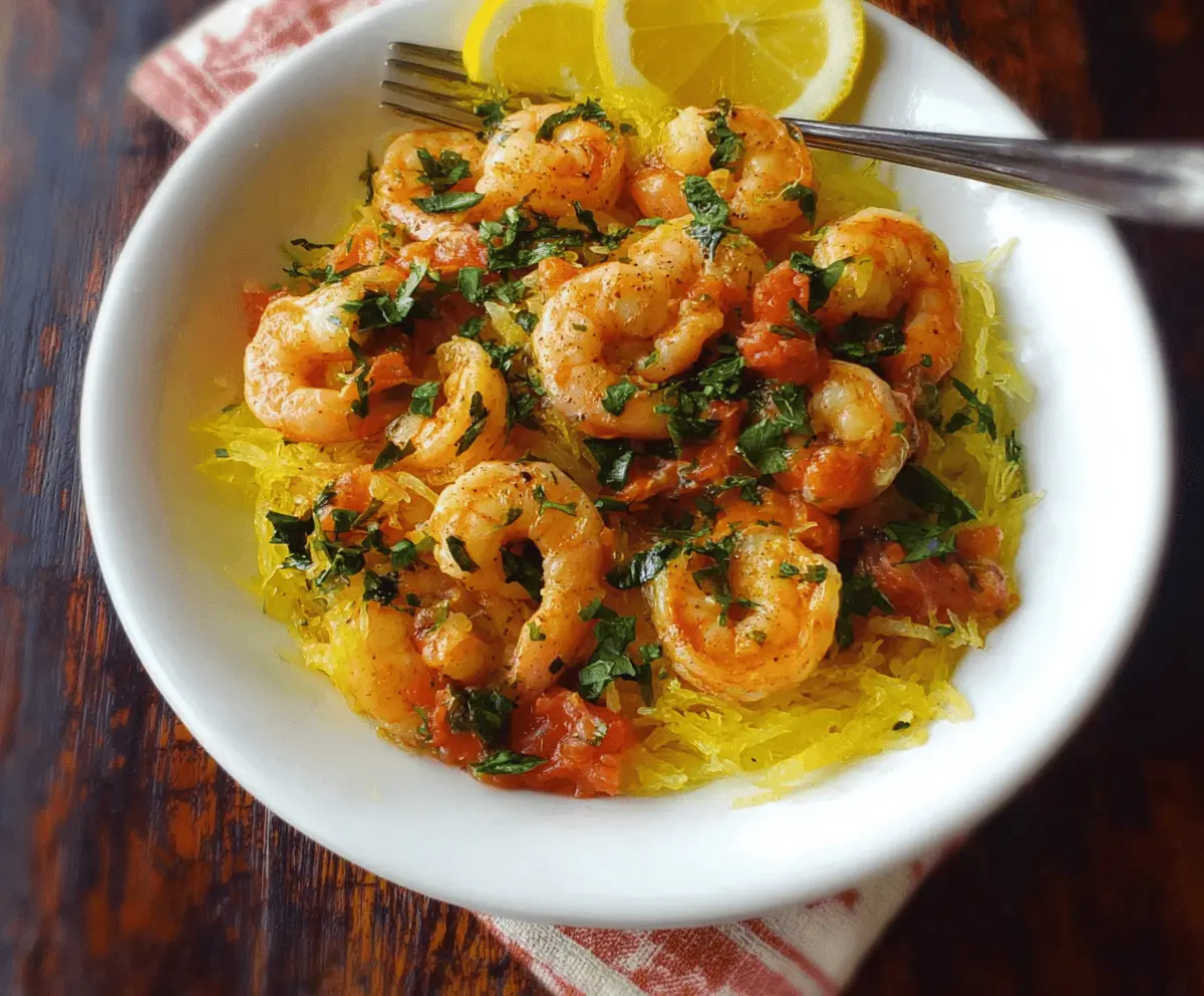 Shrimp Spaghetti Squash