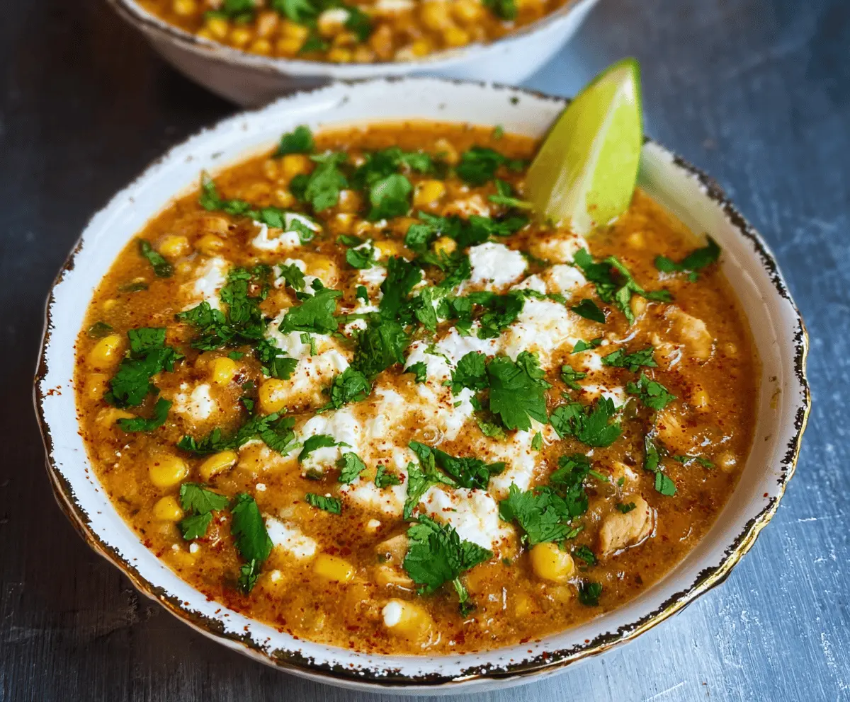 Street Corn Chicken Chili