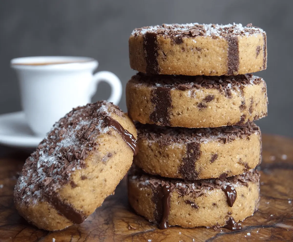 Espresso Chocolate Shortbread Cookies