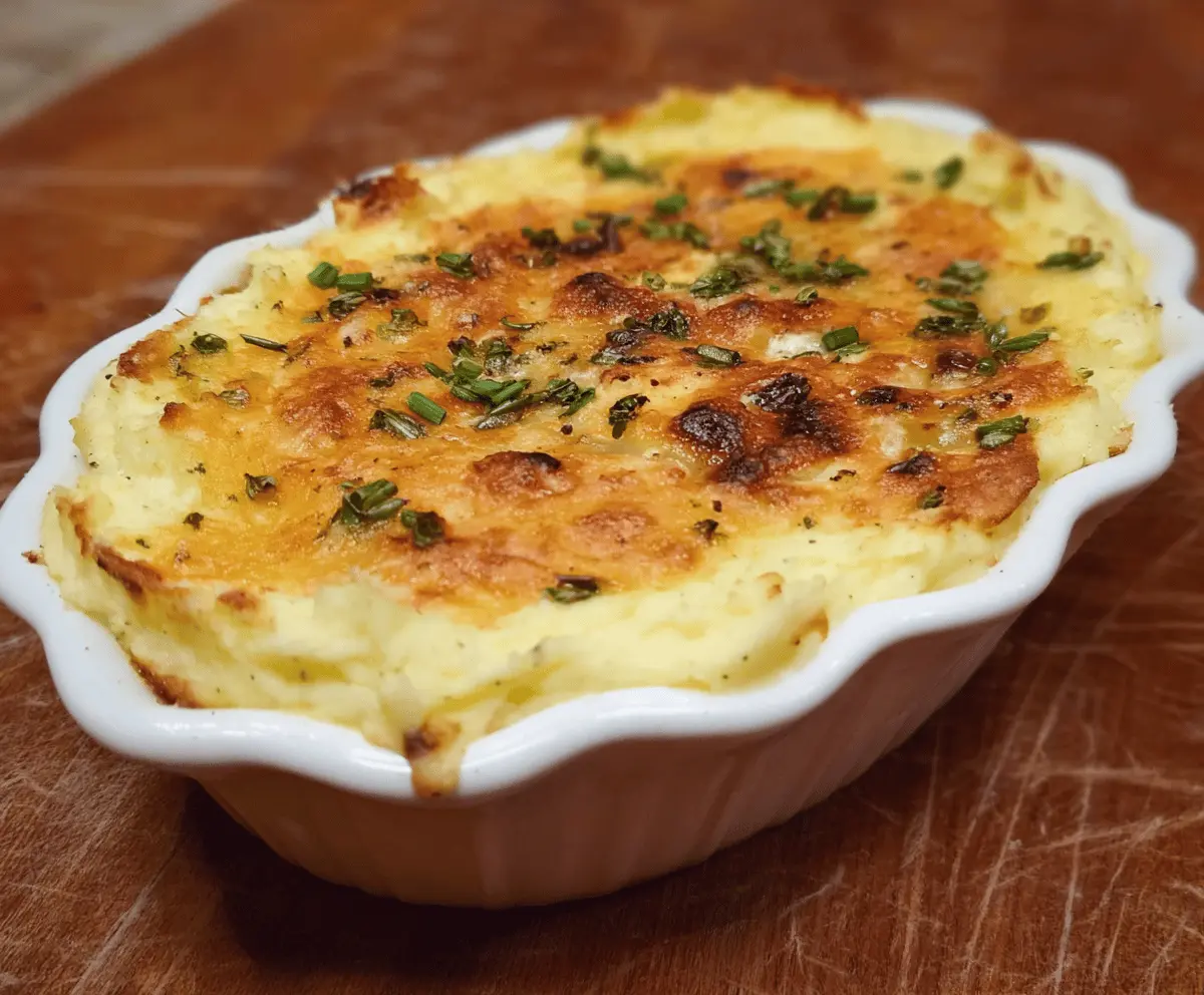 Garlic Mashed Potato Casserole