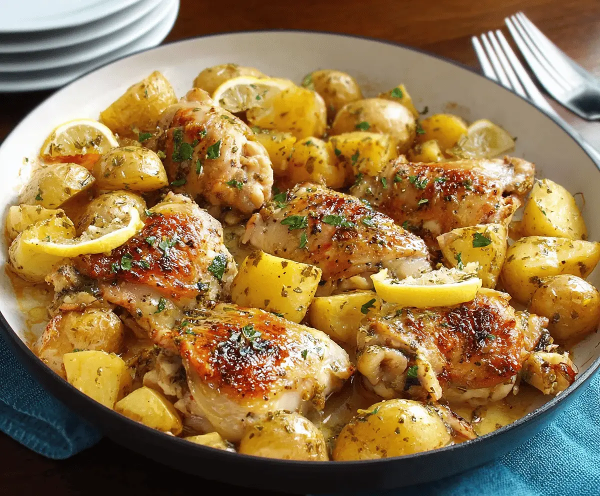 Greek Lemon Chicken and Potatoes