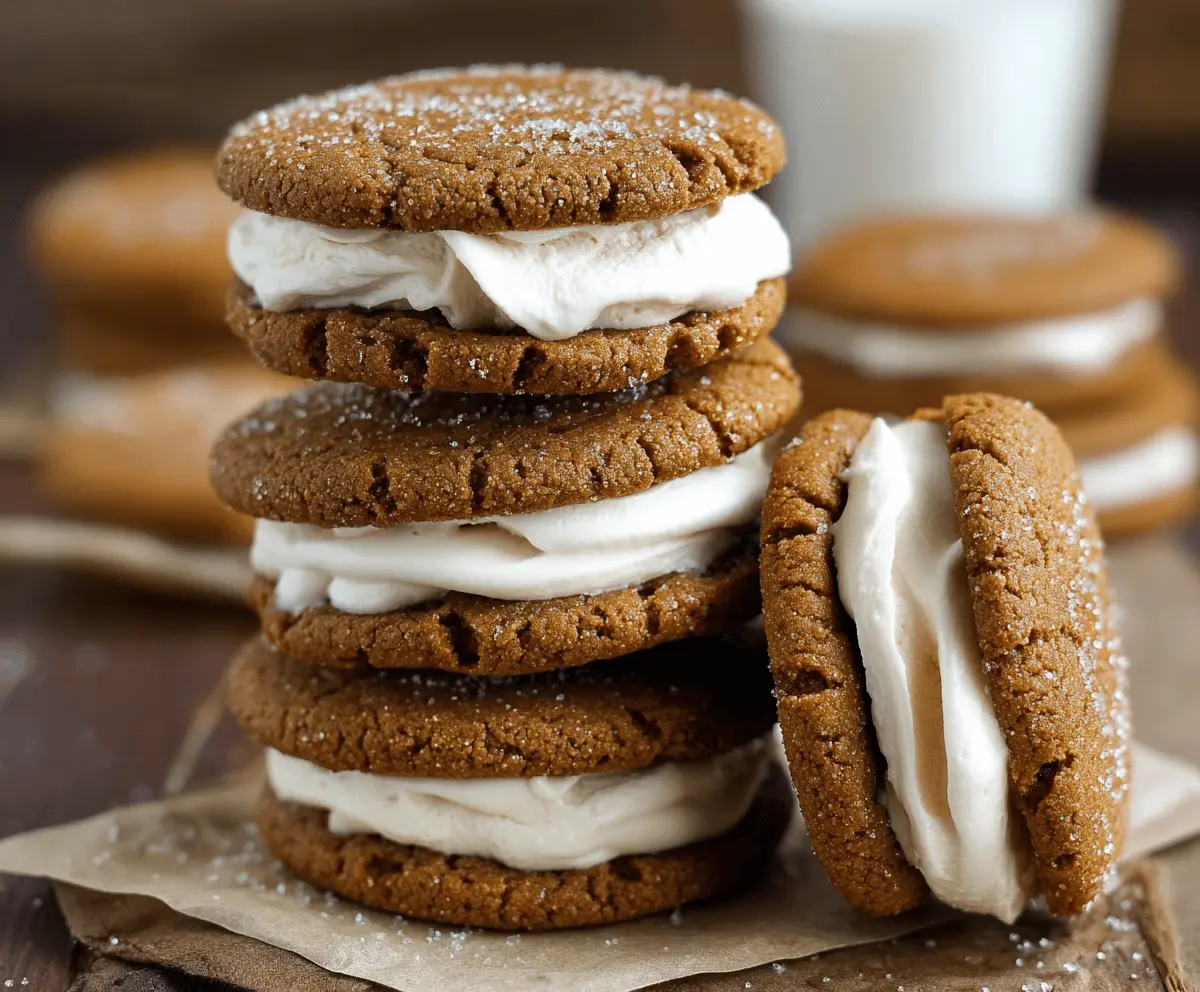 Molasses Cream Pie Cookies