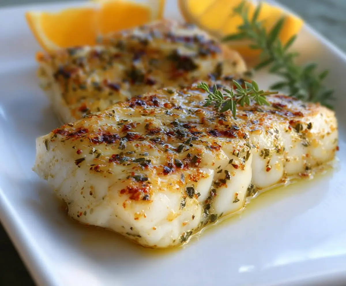 Orange Dijon Grilled Halibut