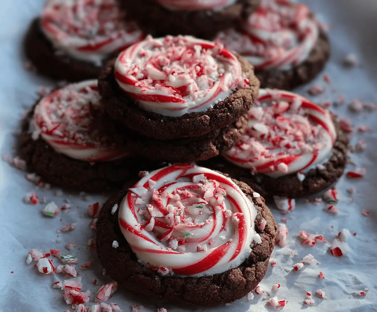 Peppermint Chocolate Cookies